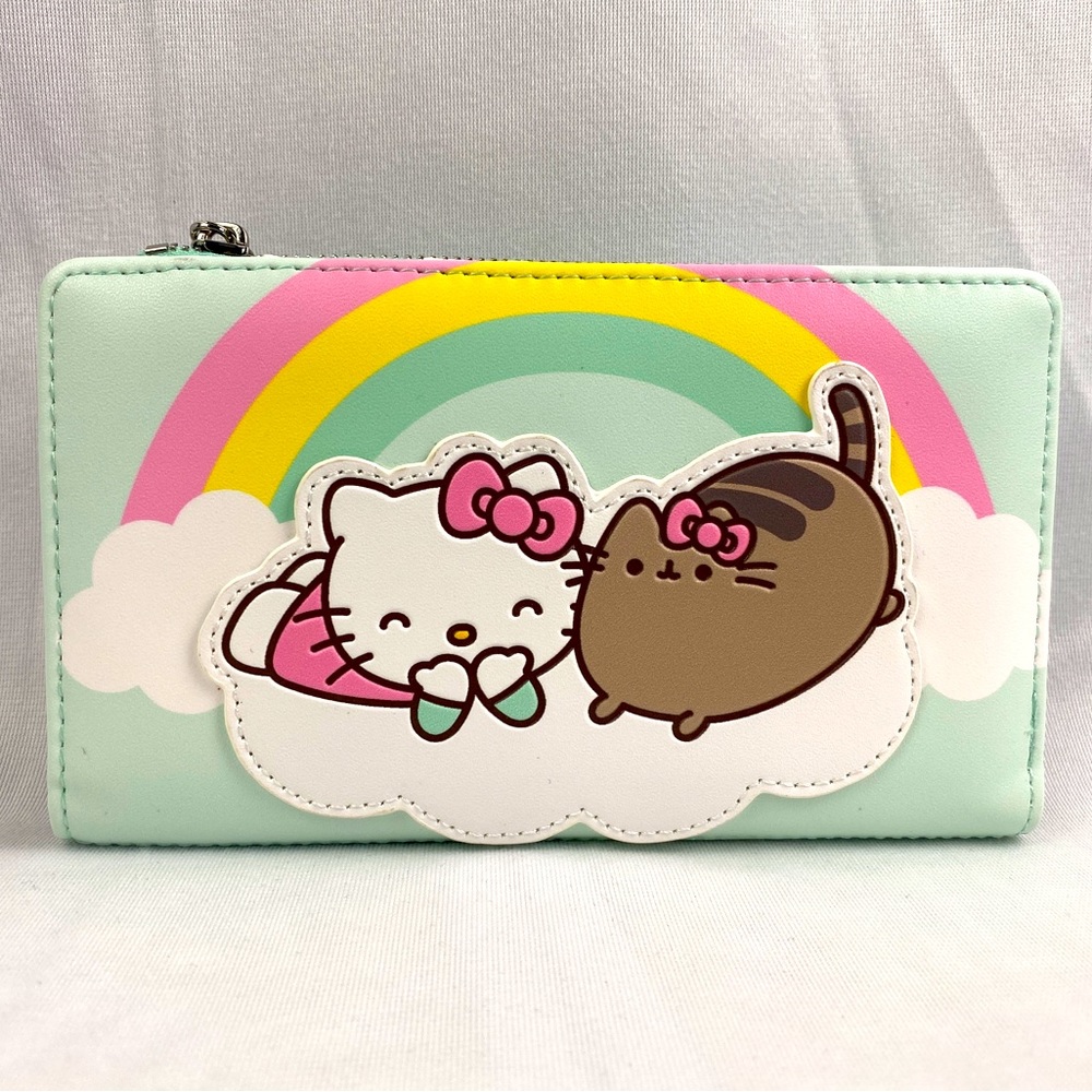 Loungefly Pusheen Hello Kitty Cloud Lounging Bifold Wallet